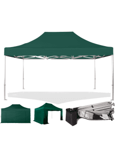 Rhino HEX 45 3mx4.5m (10ft x15ft) - Colour Green - Walls Frame + Roof