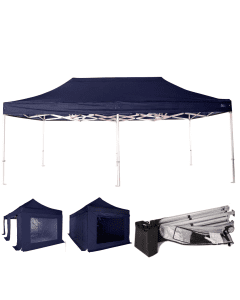 Rhino HEX 45 3mx6m (10ft x20ft) - Colour Blue - Walls Frame + Roof