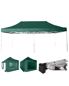 Rhino HEX 45 3mx6m (10ft x20ft) - Colour Green - Walls Frame + Roof