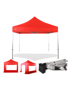 Rhino HEX 55 3mx3m (10ftx10ft)-Red-Frame + Roof