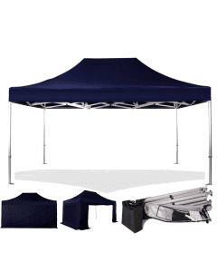 Rhino HEX 55 3mx4.5m (10ftx15ft) - Colour Blue - Walls Frame + Roof