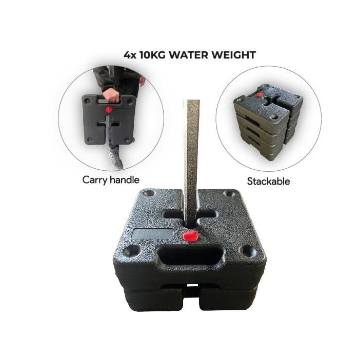 SET OF 4 10KG WATER WEIGHTS